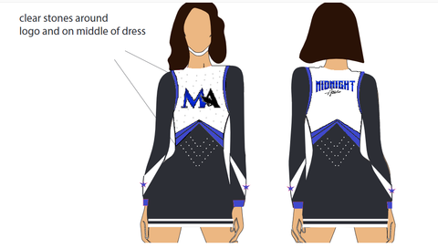 Midnight Cheersport Dress 2023