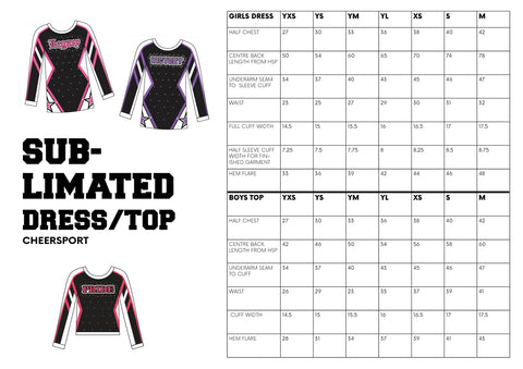 Size Guide - CheerSport